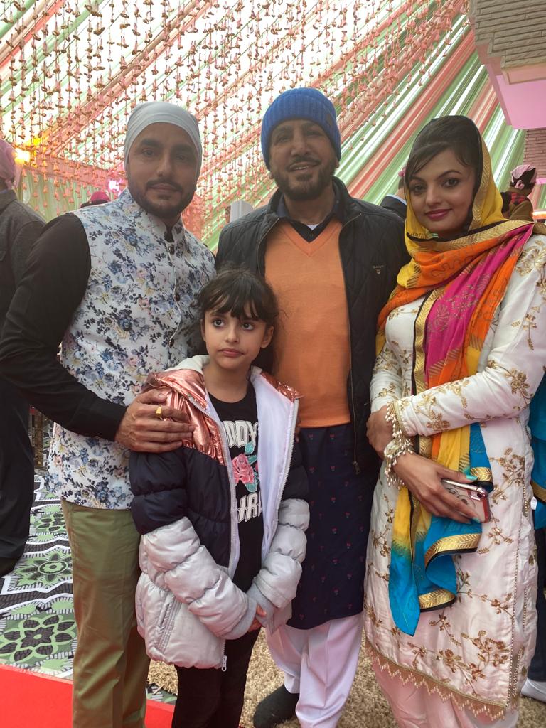 Gurdas Maan Son Marriage,family,gurikk maan,simran kaur mundi,photo