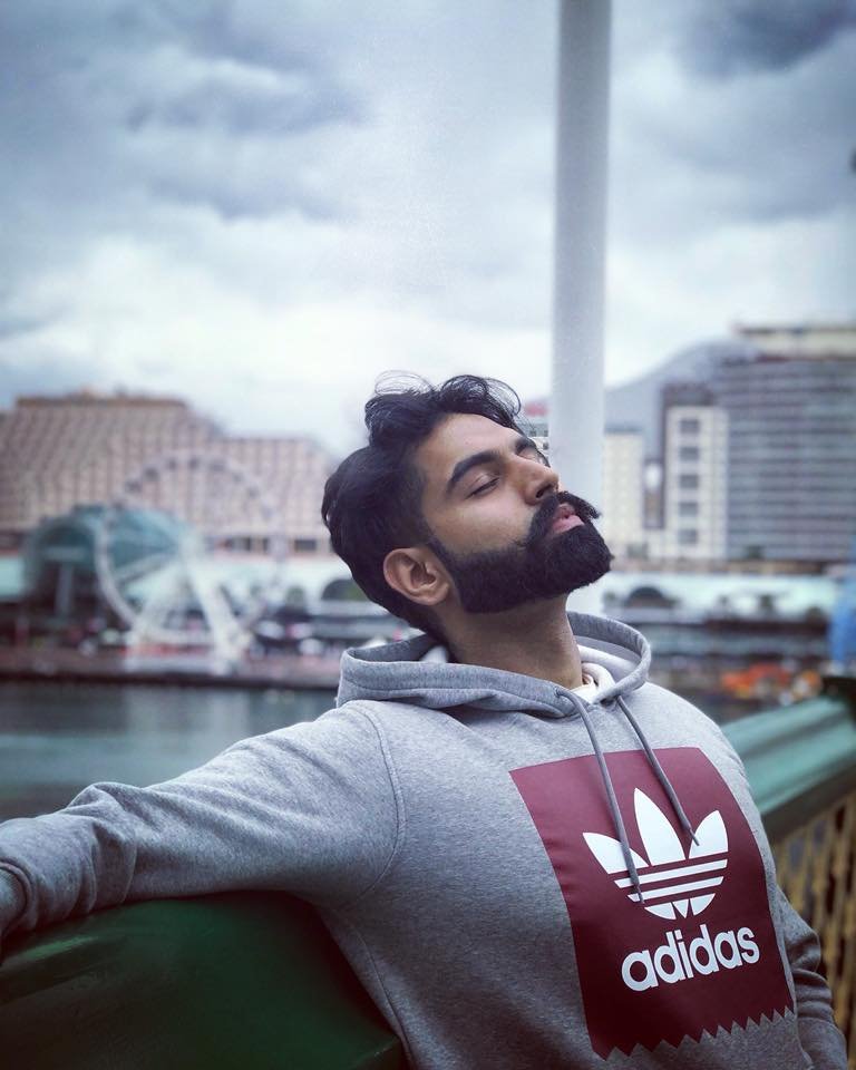 Bread style of parmish verma, long bread with stylish haircut